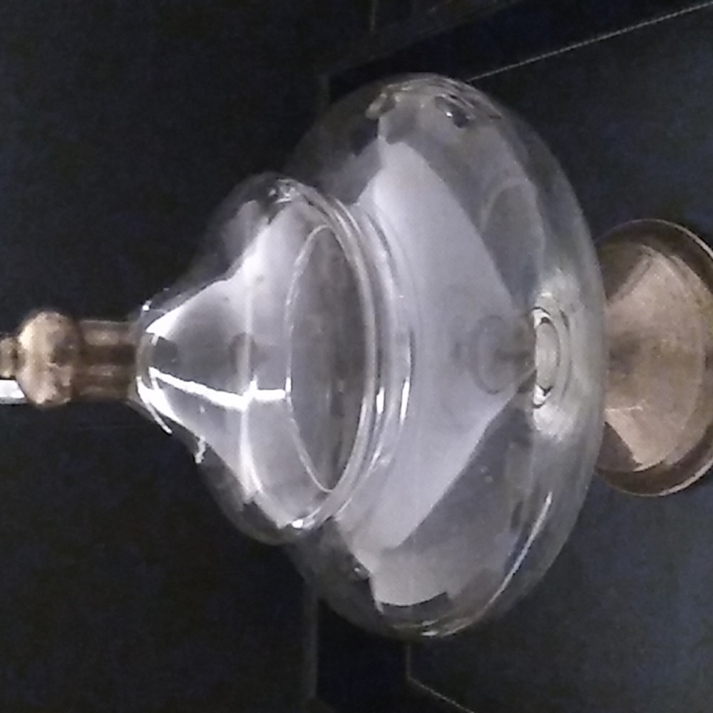 1950s Duchin Sterling Glass Candy Jar.